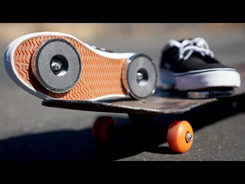 MAGNETIC SHOES VS METAL SKATEBOARD EXPERIMENT