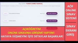 Açıköğretim Sınavı Bugün Başladi Ve Sınava Girdim İşte Detaylar
