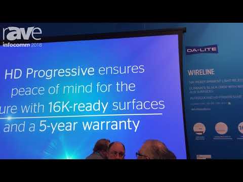 InfoComm 2018: Da-Lite Shows Wireline Advantage Ceiling-Recessed Projection Screen