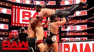 Seth Rollins, Finn Bálor & Jeff Hardy vs. The Miz & The Miztourage: Raw April 9, 2018 Seth Rollins, Finn Bálor & Jeff Hardy vs. The Miz & The Miztourage: Raw April 9, 2018