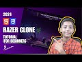 Razer clone | Build A Razer Clone Using Html And Css Tutorial 2024 | Step By Step