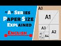 [ENGLISH] "A" Series Paper Size Explained | A0, A1, A2, A3, A4, A5, A6, A7, A8, Paper Size