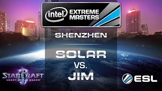 Solar vs. Jim - ZvP - Semifinals - IEM Shenzhen - StarCraft 2