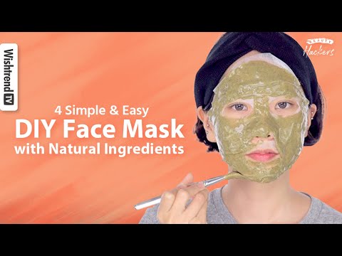 4 DIY Face Mask with 100% Natural Ingredients for Clear Skin | Troubled & Oily skin, Blackheads - YouTube
