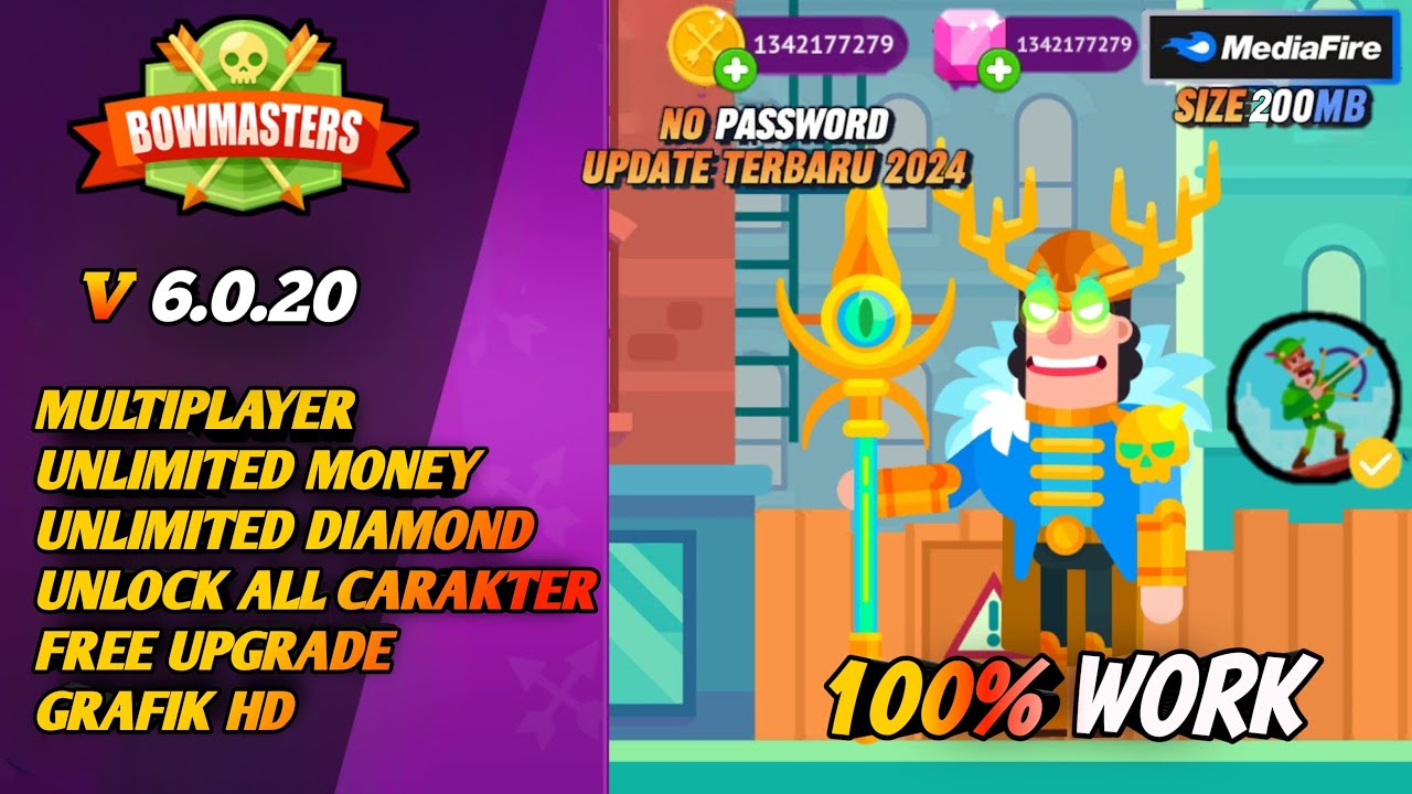 Bowmasters MOD APK v6.0.20 Terbaru 2024 Unlimited Money Bowmasters MOD APK v6.0.20 Terbaru 2024 Unlimited Money