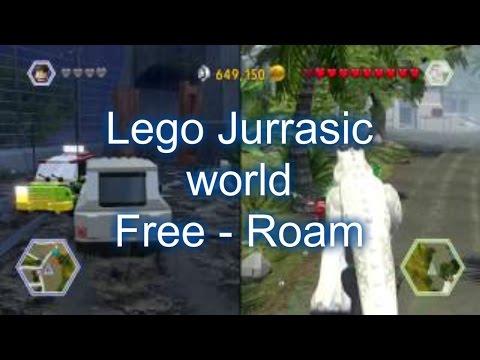 VIDEO : lego jurassic world | free-roam | 2 players | isla nublar - jurassic park. -  ...