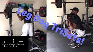 Leg Day Trisets | Home & Gym Workout | Build strong legs