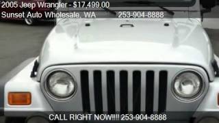 2005 Jeep Wrangler Rubicon - for sale in PUYALLUP, WA 98371