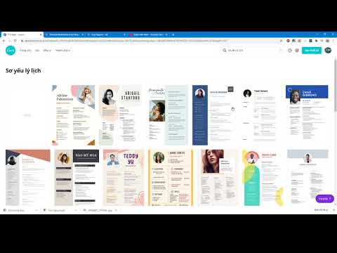Hướng dẫn làm CV với Công cụ Online Canva