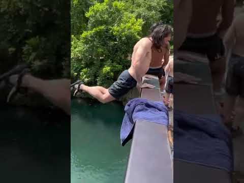 Bridge jumping in Austin TX | First Castaway