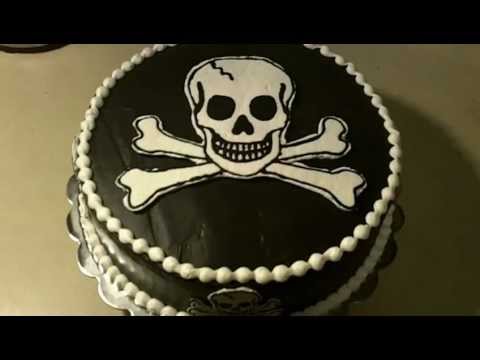 Skull And Crossbones Birthday Cake Skull And Crossbones Birthday Cake