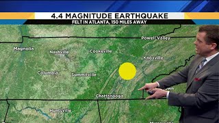 4.4 magnitude earthquake strikes in Tennessee, felt in Atlanta