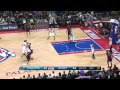 Reggie Jackson Climbs High for the One-Handed Slam
