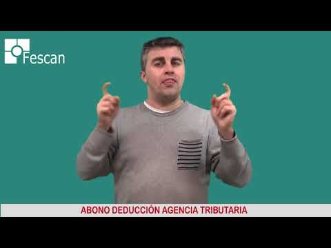 FESCAN. ABONO DEDUCCIÓN AGENCIA TRIBUTARIA 2018