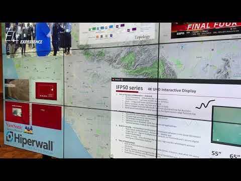 E4 Experience: Hipperwall Showcases HiperSource Browser Video Wall Software in the ViewSonic Booth