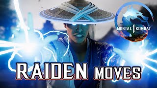 Mortal Kombat 1 - Raiden Moves Guide W. Inputs & Blood