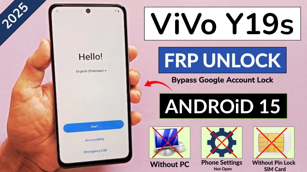 Vivo Y19s Android 15 Frp Bypass Without PC | ViVo Vivo Y19s Android 15 Frp Bypass Without PC | ViVo