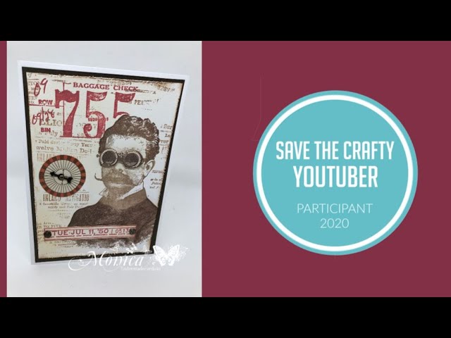 The Professor2 Tim Holtz - Save the Crafty Youtuber Video Hop