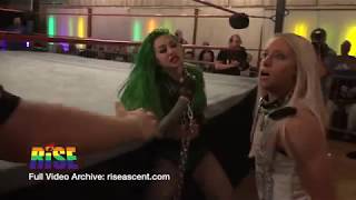 Dog Collar Match - Shotzi Blackheart Vs Dust Womens Wrestling From Rise 3 - Medic