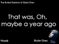 Skylar Grey - Words Lyrics Video