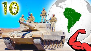 Чья армия в ЮЖНОЙ АМЕРИКЕ самая сильная ?⭐ 10 мощнейших стран континента