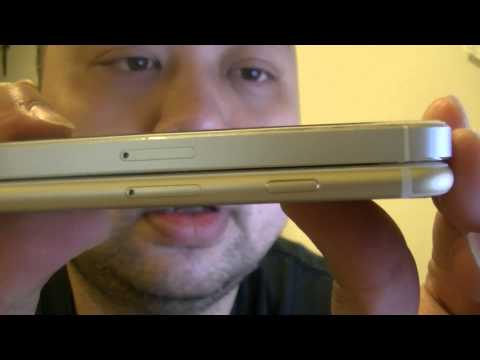 Unboxing Apple iPhone 6 64gb White Gold Vs White iPhone 5 Comparison ...
