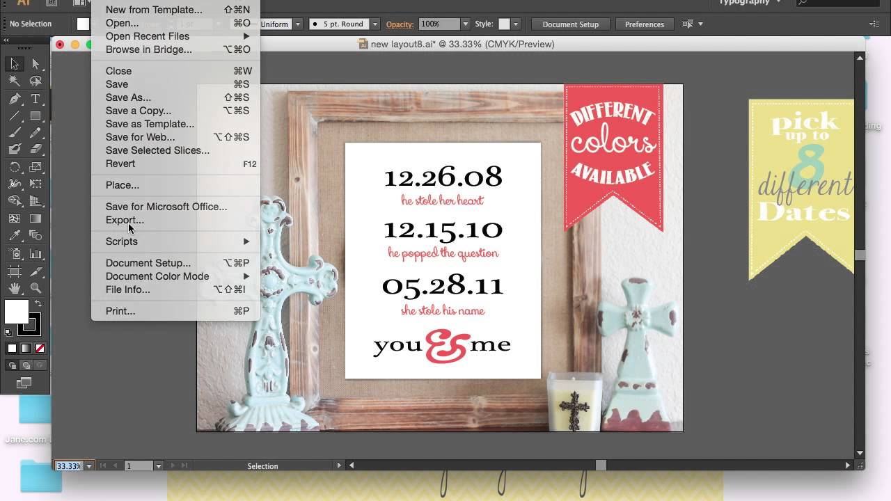 How to Save a JPEG File in Adobe Illustrator - YouTube