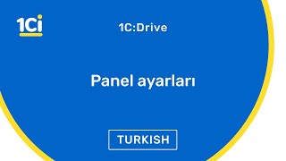 1Cdrive Erp Sisteminde Panel Ayarları