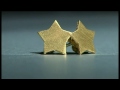 Sian Gold Plated Solid Sterling Silver Star Stud Earrings with Satin Finish