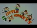 Five Little Monkeys Jumping On The Bed Nursery Rhyme By ...