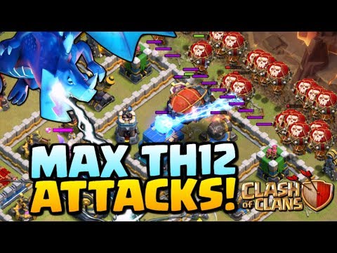 MAX TH12 ATTACKS - Clash of Clans Town Hall 12 Update - Electro Dragons, Lavaloon and Falcon!