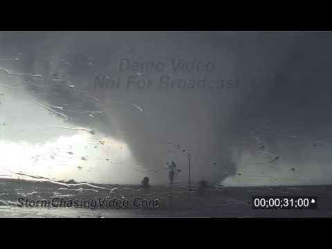 5/28/2011 Bennington, KS Tornado - POV Stock Footage