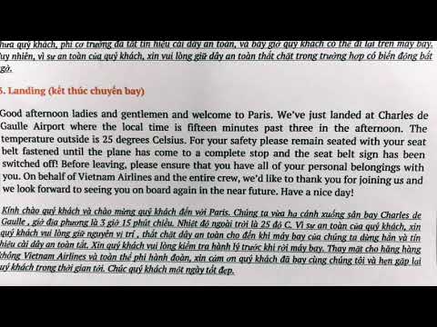 English Cabin Crew Tiếng Anh Tiếp Viên Hàng Không