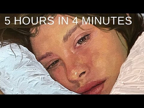 PAINTING TIMELAPSE || Expressive Portrait in Oil - "Peachy"