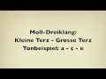 Dur- und Moll-Dreiklänge hören