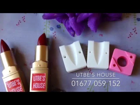 Hướng dẫn làm son handmade từ khuôn son nhựa 1 lỗ