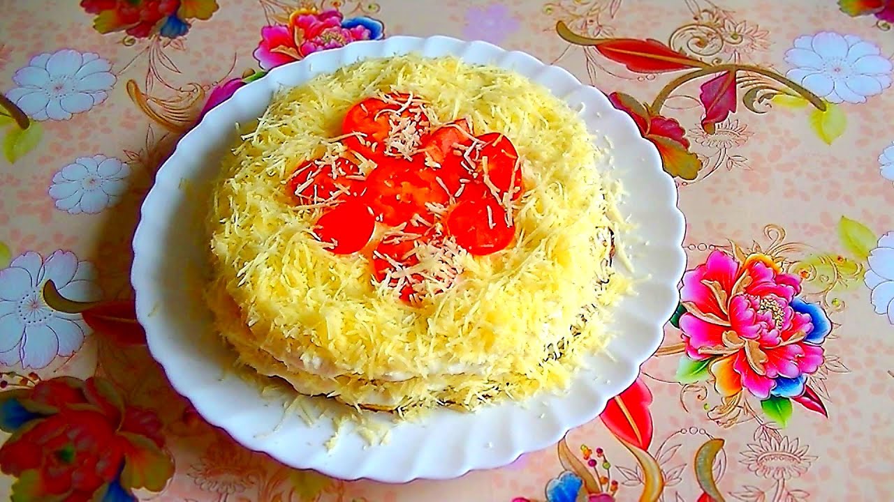 Кабачковый торт с сыром и помидорами рецепт с пошагово Кабачковый торт с сыром и помидорами рецепт с пошагово