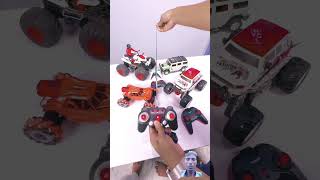 Rc Quad Vs Rc Monster Car And Hummer Car Toy