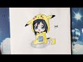 How to draw cute chibi - Vẽ Chibi dễ thương - An Pi TV Coloring