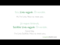 Learn Hungarian - Hungarian In Three Minutes - Self Introductions klip izle