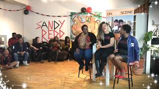 Racheal J & Special cohost Cabryl Briotti with Chicago’ own Sandy Redd! We don’t own rights to music