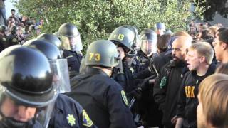 November 9 Occupy Cal, Raw Footage Part 3 Police Remove Tents