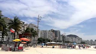 Pemandangan Indah Dan Hot Di Pantai Copacabana, Rio De Janeiro, Brazil