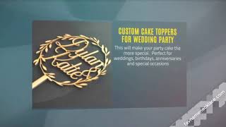 Custom Cake Toppers For Wedding Party Decoration