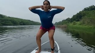 Regina Candra Hot Dance On Surf Boat