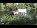 Видео Киев.Чистка озер.Экскаватор-амфибия разворот на месте