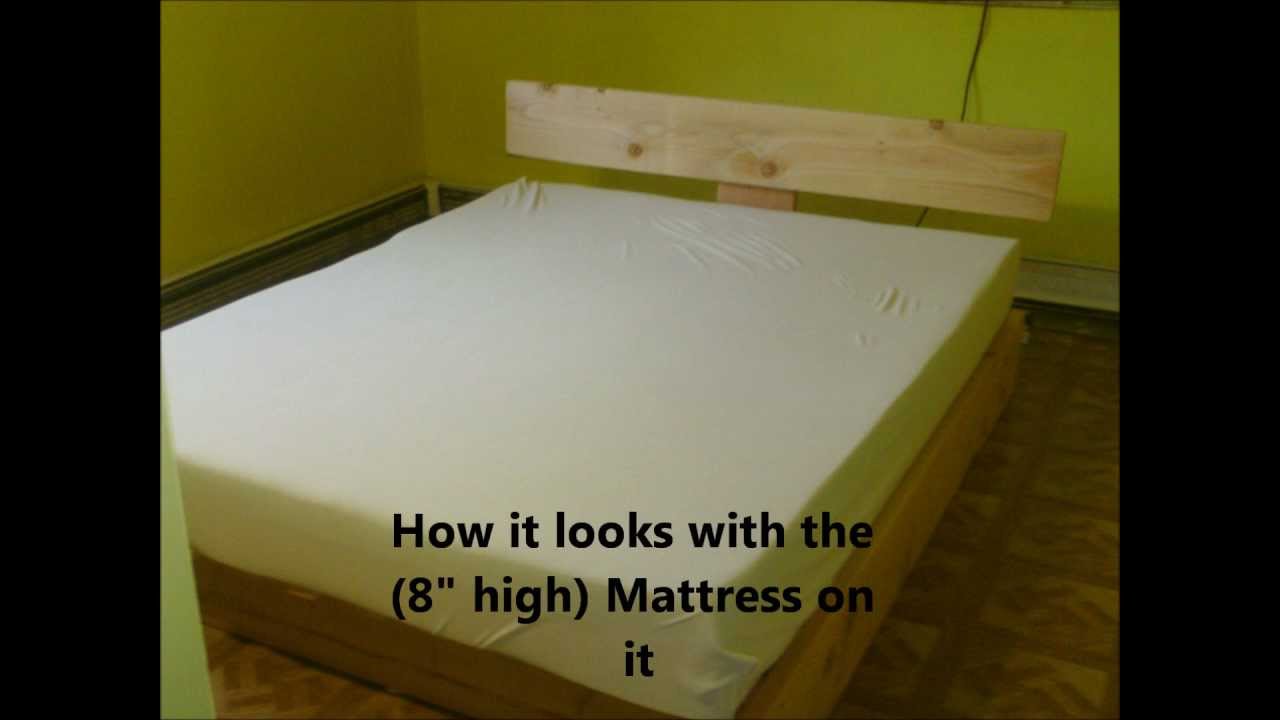 DIY: Custom Wood Platform Bed Frame!! - YouTube