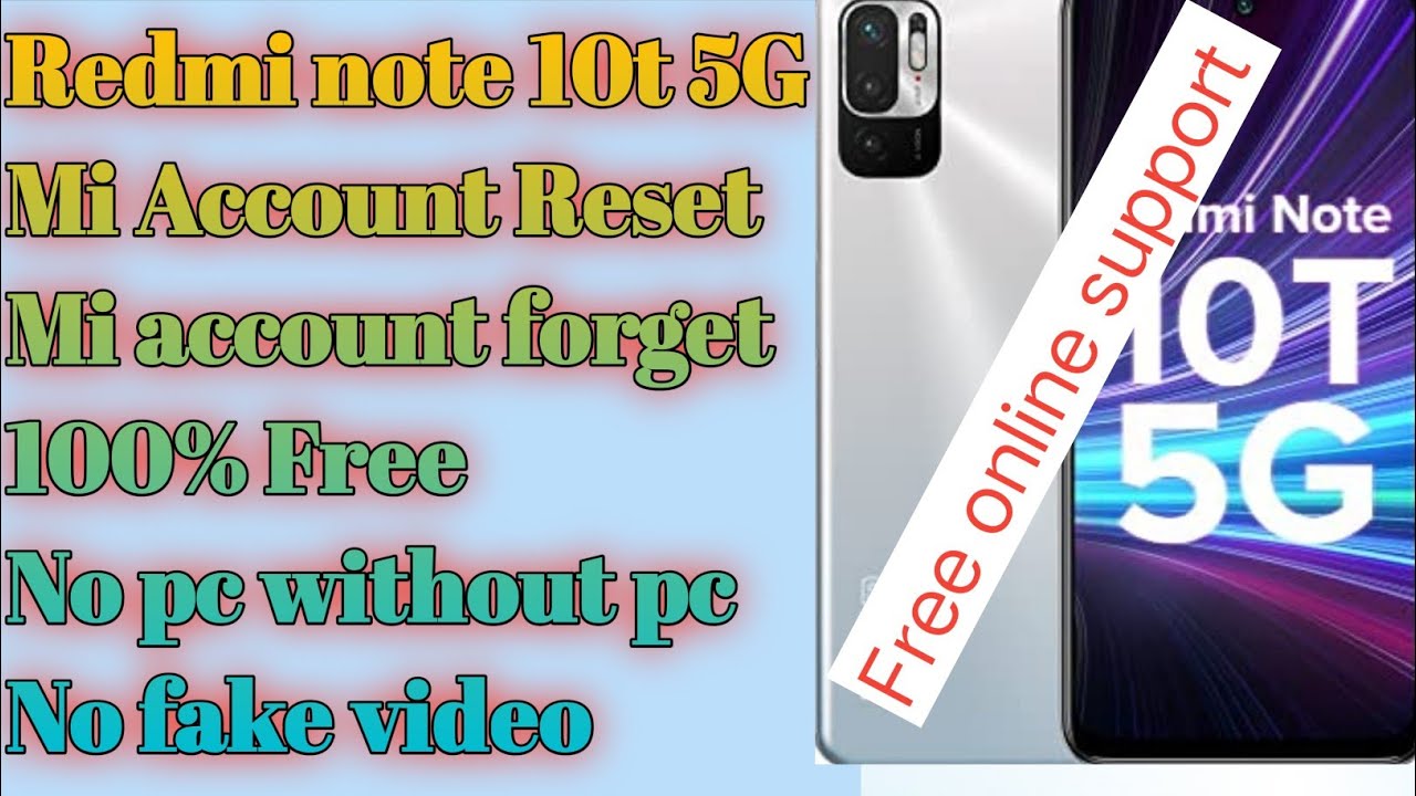 Redmi note 10t 5g | Mi account Remove | Redmi note 10t Redmi note 10t 5g | Mi account Remove | Redmi note 10t