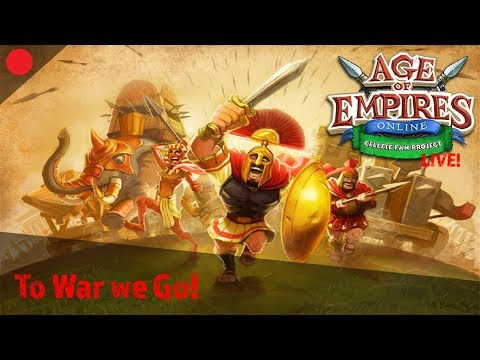Lets go to WAR! - Age of Empires Online LIVE (lvl 40 Greek)