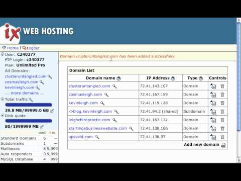 Gambar ix web hosting control panel
